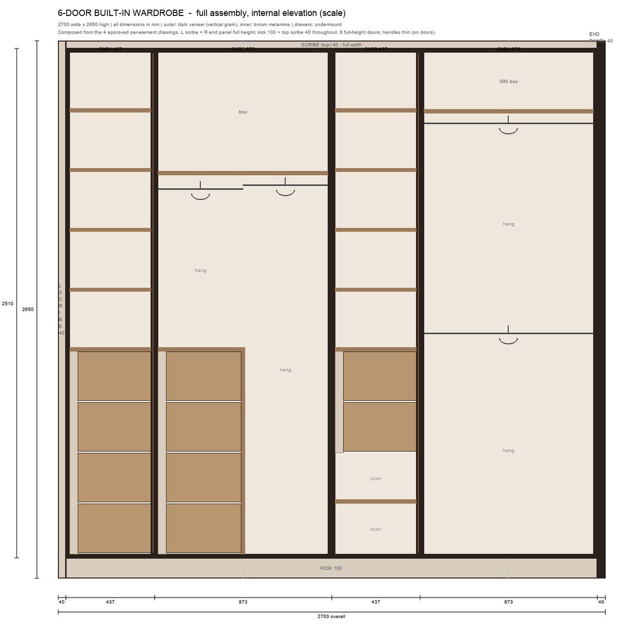 Scale technical drawing